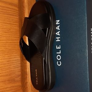 Cole Haan Black Leather Sandal